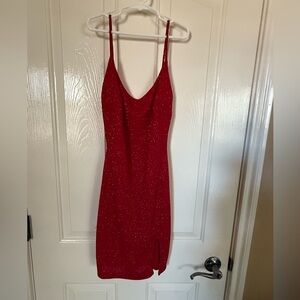 Windsor Red Sparkle Mini Dress